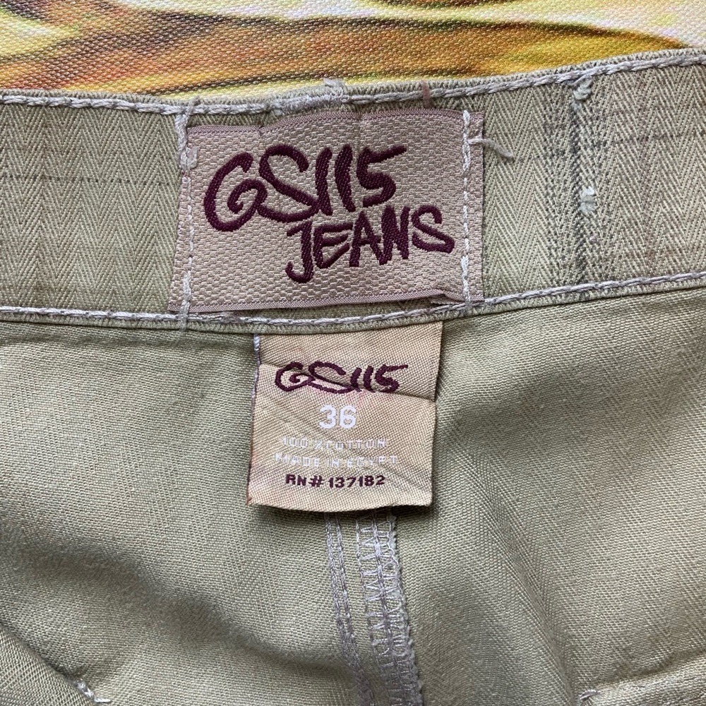 GS115 Men Regular Fit Cargo Walking Shorts Size 36 Waist Color Beige - Picture 6 of 6